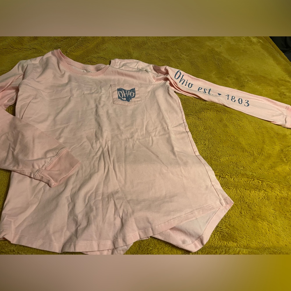 Pink long sleeve Ohio tshirt M